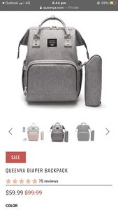 queenya diaper backpack